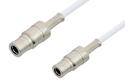 75 Ohm Mini SMB Plug to 75 Ohm Mini SMB Plug Cable Using 75 Ohm RG187 Coax