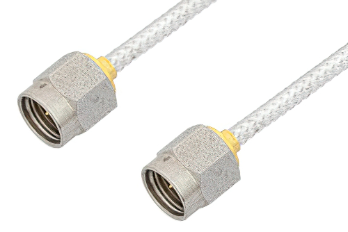 2.92mm Male to 2.92mm Male Cable Using PE-SR405FL Coax, LF Solder, RoHS