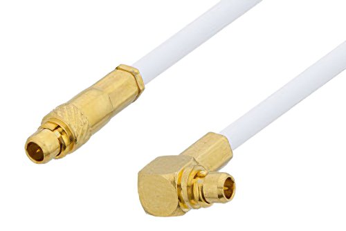 MMCX Plug to MMCX Plug Right Angle Cable Using RG196 Coax