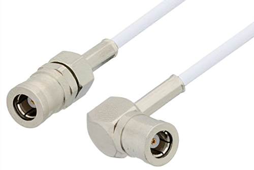 SMB Plug to SMB Plug Right Angle Cable Using RG196 Coax