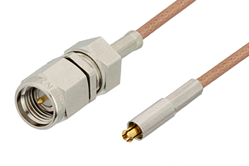 SMA Male to MC-Card Plug Cable Using RG178 Coax