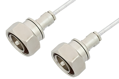 7/16 DIN Male to 7/16 DIN Male Cable Using PE-SR402FL Coax