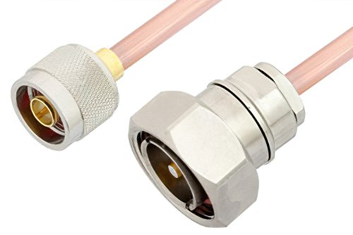 N Male to 7/16 DIN Male Cable Using RG401 Coax, RoHS