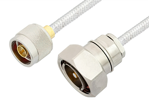N Male to 7/16 DIN Male Cable Using PE-SR401FL Coax