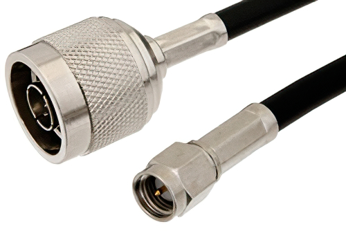 SMA Male to N Male Cable Using PE-C200 Coax