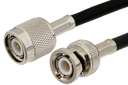 TNC Male to BNC Male Cable Using PE-C400 Coax