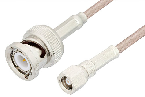 SMC Plug to BNC Male Cable Using RG316 Coax