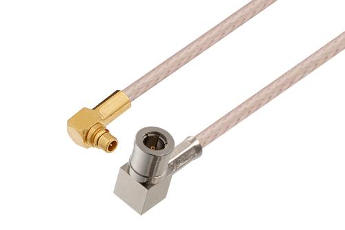 50 Ohm MMCX Plug Right Angle to 75 Ohm Mini SMB Plug Right Angle Cable ...