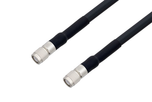 TNC Male to TNC Male Low Loss Cable Using LMR-400 Coax with HeatShrink