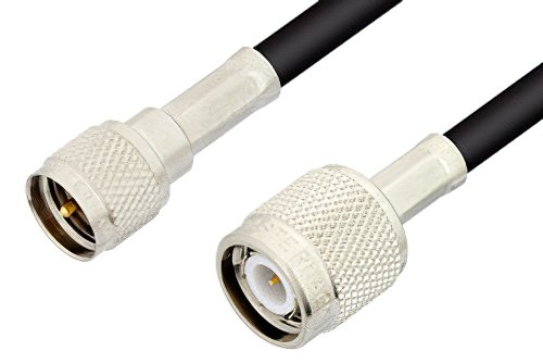 TNC Male to Mini UHF Male Cable Using LMR-195 Coax