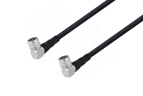 N Male Right Angle To N Male Right Angle Low Loss Cable 12 Inch Length Using Lmr 400 Coax With 0136