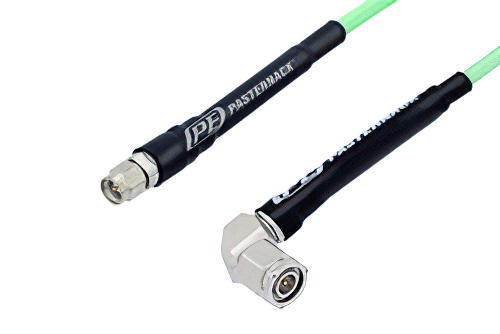 SMA Male to TNC Male Right Angle Low Loss Cable Using PE-P142LL Coax, RoHS