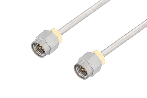 SMA Male to SMA Male Cable Using PE-SR402AL Coax in 150 CM