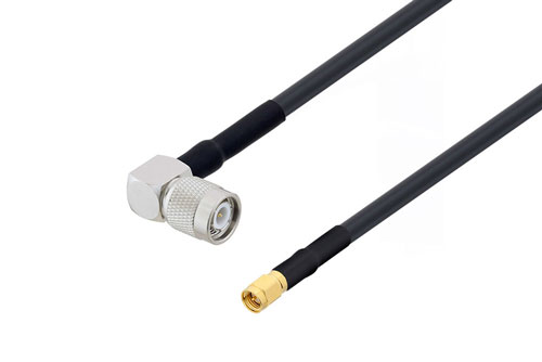 Tnc Male Right Angle To Sma Male Low Loss Cable 24 Inch Length Using Lmr 240 Uf Coax With