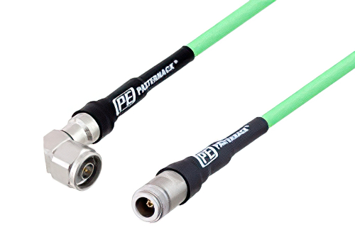 N Male Right Angle to N Female Cable Using PE-P300LL Coax