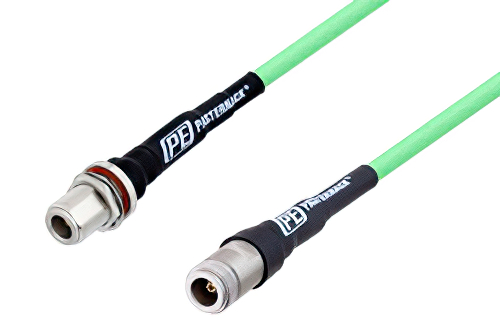 N Female to N Female Bulkhead Low Loss Test Cable Using PE-P300LL Coax