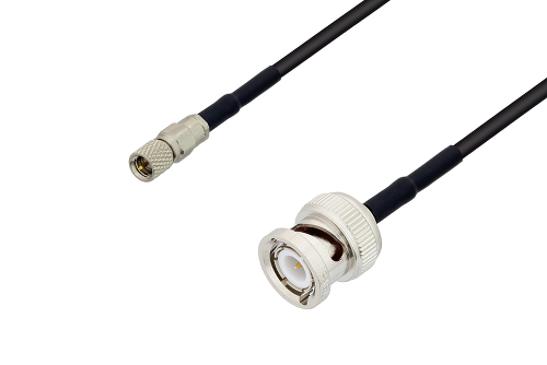 10-32 Male to BNC Male Cable Using RG174 Coax with HeatShrink