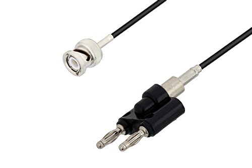 BNC Male to Banana Plugs Cable Using RG174 Coax, LF Solder