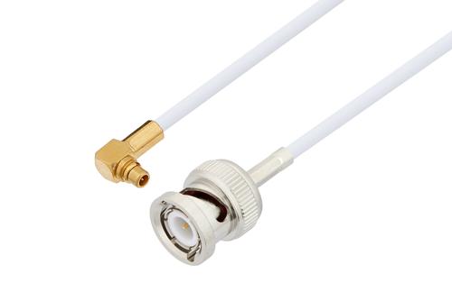 MMCX Plug Right Angle to BNC Male Cable Using RG188 Coax