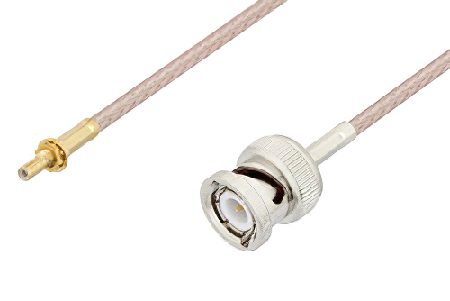 SSMB Jack Bulkhead to BNC Male Cable Using RG316 Coax