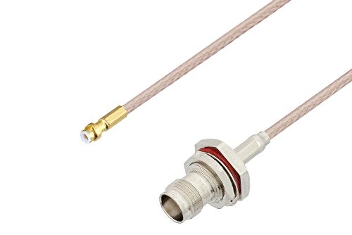Snap-On MMBX Plug to TNC Female Bulkhead Cable Using RG316-DS Coax