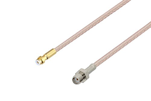 Snap-On MMBX Plug to SMA Female Cable Using RG316-DS Coax