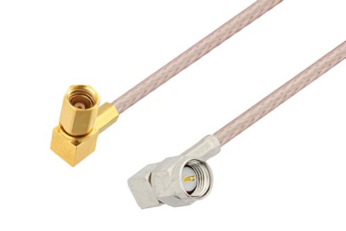 SMA Male Right Angle to SSMC Plug Right Angle Cable Using RG316 Coax