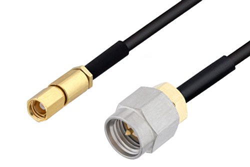 SMA Male to SSMC Plug Cable Using PE-SR405FLJ Coax