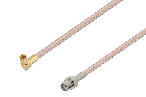 SMA Female to SSMC Plug Right Angle Cable Using RG316-DS Coax