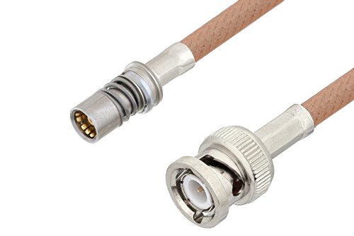 Snap-On BMA Jack to BNC Male Cable Using RG400 Coax