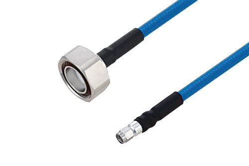 Plenum 7/16 DIN Male to SMA Male Low PIM Cable Using SPP-250-LLPL Coax Using Times Microwave Parts