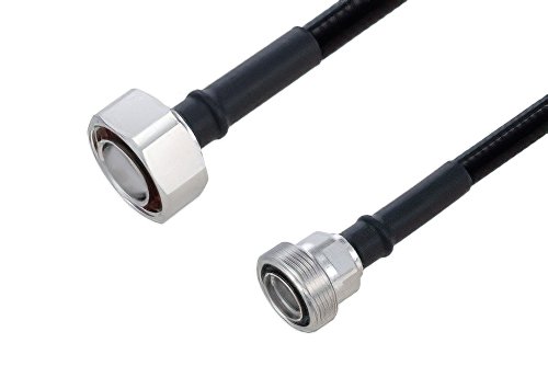 Outdoor Rated 7/16 DIN Male to 7/16 DIN Female Low PIM Cable Using SPO-375 Coax Using Times Microwave Parts
