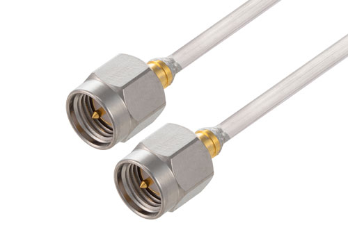 SMA Male to SMA Male Cable Using PE-SR405AL Coax