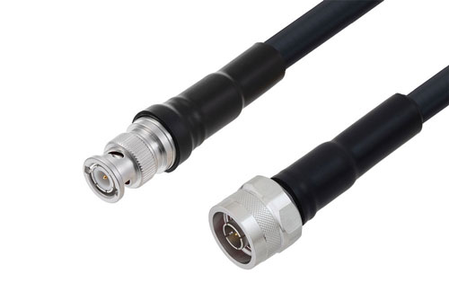 Bnc Male To N Male Low Loss Cable 36 Inch Length Using Lmr 400 Db Coax With Times Microwave