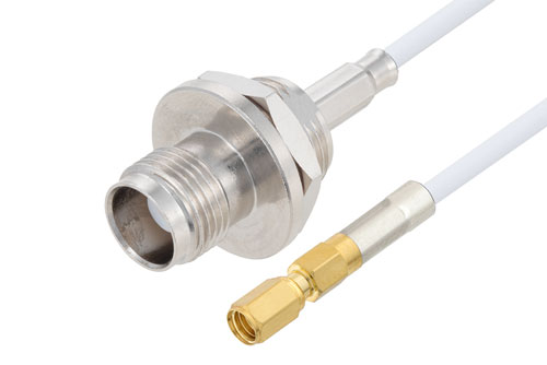 SSMC Plug to TNC Female Bulkhead Cable Using RG188 Coax