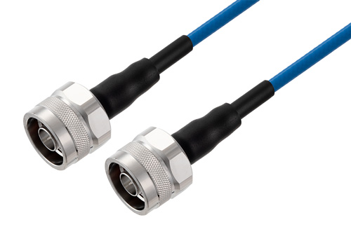 N Male to N Male Low PIM Cable Using TFT-402 Coax Using Times Microwave Components