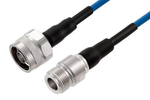N Male to N Female Low PIM Cable Using TFT-402 Coax Using Times Microwave Components