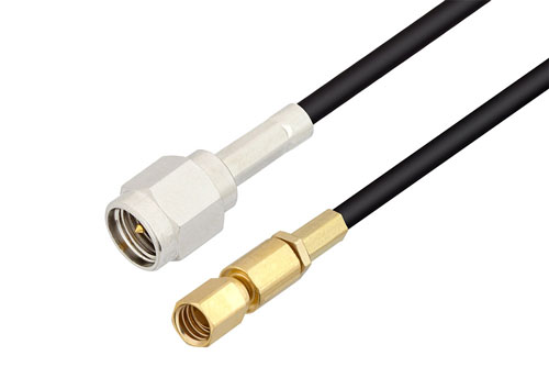 SMA Male to SSMC Plug Low Loss Cable 100 CM Length Using LMR-100 Coax