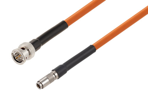 75 Ohm BNC Male to 75 Ohm 1.0/2.3 Male 12G SDI Cable Using 75 Ohm 4694R-OR Coax