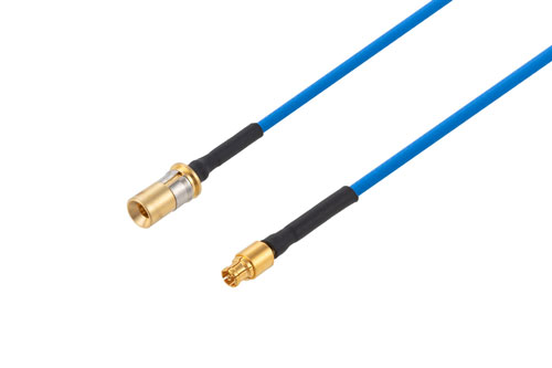 Mini SMP Male to Mini SMP Female VITA 67 Cable Using PE-P047HF Coax with HeatShrink
