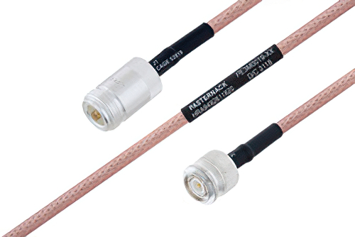 MIL-DTL-17 N Female to TNC Male Cable Using M17/60-RG142 Coax