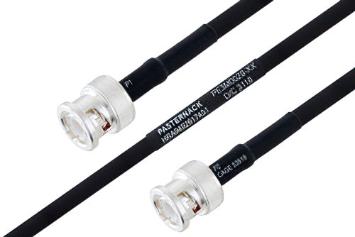 MIL-DTL-17 BNC Male to BNC Male Cable Using M17/84-RG223 Coax