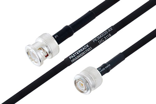 MIL-DTL-17 BNC Male to TNC Male Cable Using M17/84-RG223 Coax