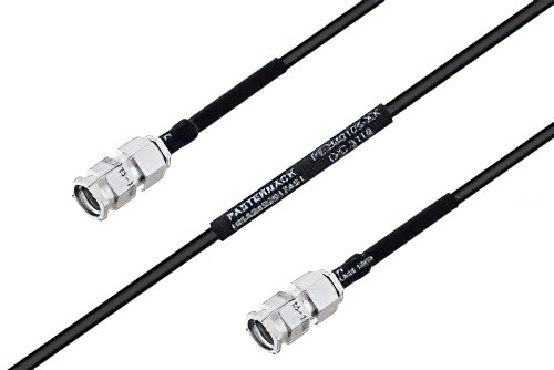 MIL-DTL-17 SMA Male to SMA Male Cable Using M17/119-RG174 Coax