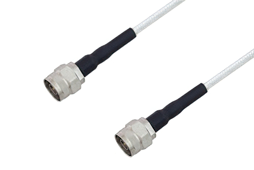 75 Ohm N Male to 75 Ohm N Male Low Frequency Cable 24 Inch Length Using