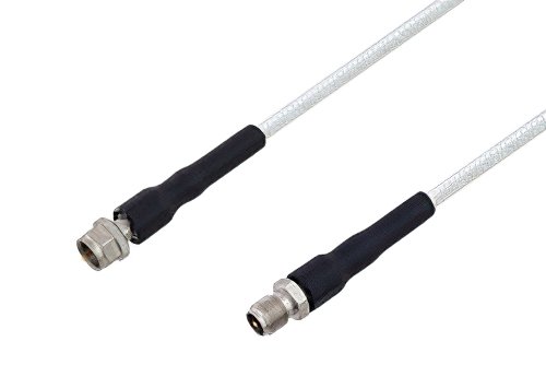 75 Ohm F Male to 75 Ohm F Female Low Frequency Cable Using 75 Ohm PE-SF200LL75 Coax, RoHS