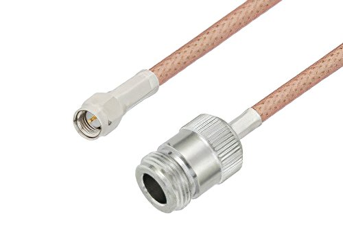 SMA Male to N Female Cable Using PE-P195 Coax