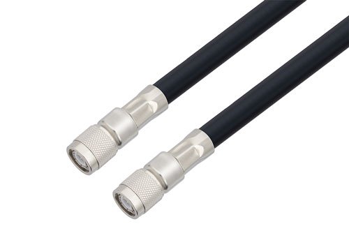 TNC Male to TNC Male Low Loss Cable Using LMR-400-DB Coax , LF Solder