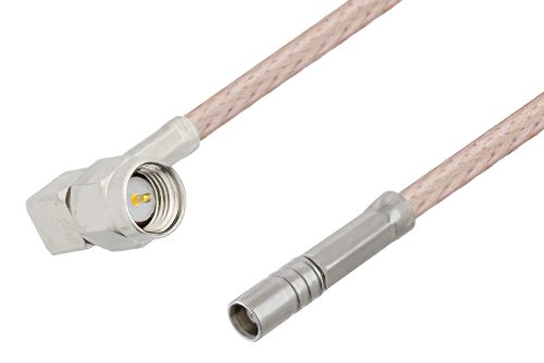 SMA Male Right Angle to MCX Jack Cable Using RG316-DS Coax
