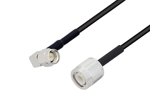 SMA Male Right Angle to TNC Male Cable Using LMR-100 Coax